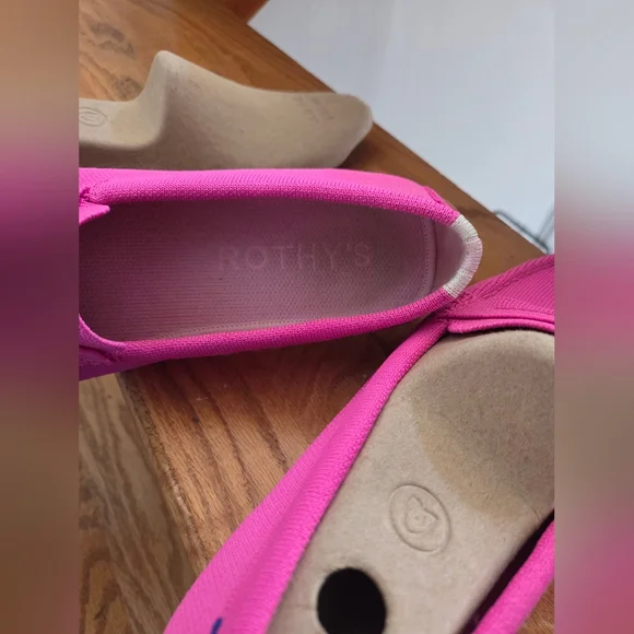 Rothy's The Driver Loafer Classic Business Casual Dragonfruit Pink Knit Size 10 - Picture 8 of 9